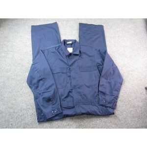 Vintage Equa Industries Coveralls Mens‎ 44R Navy Blue Poly Cotton Workwear 90s